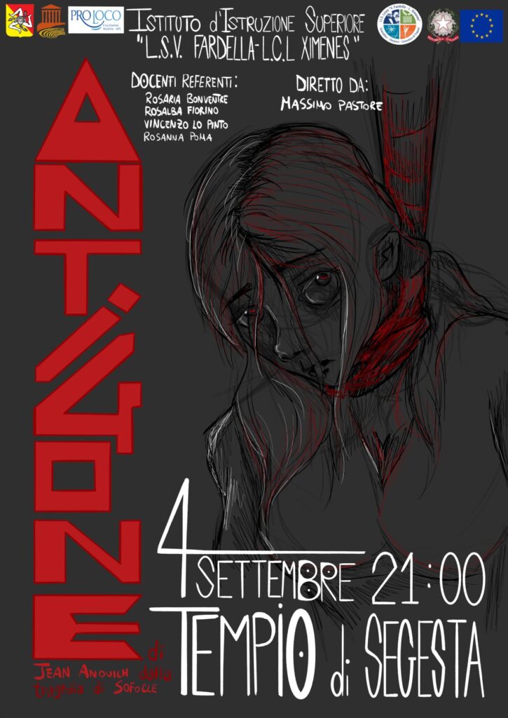 rappresentazione Antigone al Tempio di Afrodite Urania di Segesta