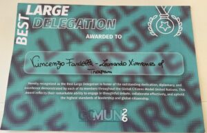 Progetto GCMUN studenti ambasciatori